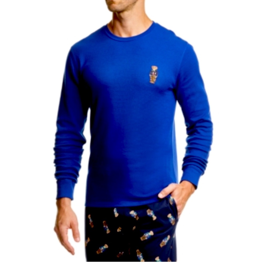 Polo 🧸 Royal Blue Big & Tall Thermal Sleep Shirt